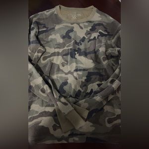 faded glory men's long sleeve camo shirt